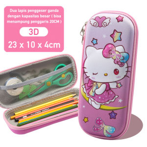 LNR Shop S-006 3D Tempat Pensil Alat Tulis Import Anti Air Anti Jatuh Multi-Fungsi Kotak Pensil Tiga Dimensi Anak Laki-Laki dan Perempuan Kapasitas Besar Kartun Bahan EVA TK - SD Kelas 1 2 3 4 5 6 Playgroup Pre-K K1 K2 Kindergarten