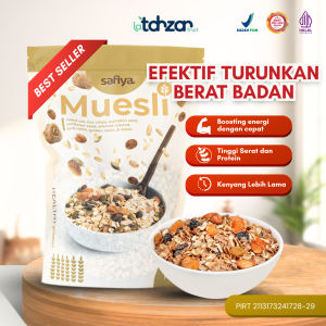 Muesli Dried Fruit Mix 1 Kg Safiya Sereal Oatmeal Diet Alami