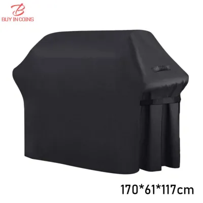 BC Outdoor BBQ Dust Cover BBQ Grill Barbeque Cover Waterproof Weber Heavy Duty Grill Cover Rain Protective Round Barbecue Cover