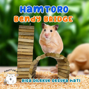 Bendy Bridge Jembatan Hamster Kayu Fleksibel P 20 L 4