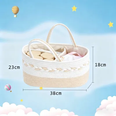 【COD】Baby Diaper Caddy Organizer Nursery Basket A Baby Basket Gift Registry For Baby Shower List This is A Baby Must Haves Essentials Neutral Baby Stuff For Newborn Boy Nursery Decor Or Girl