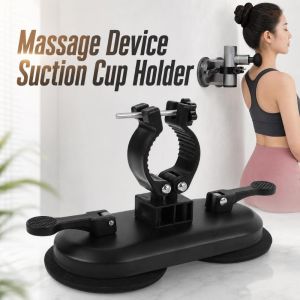 COMEINSTORE20E2 Adjustable Massage Device Holder Anti-slip Suction-type Massager Stand Practical Black Suction-cup Bracket Home Use
