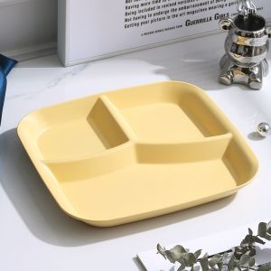 PIRING 3 SEKAT KOTAK ESTETIK ALA KOREA / PIRING MAKAN ANAK/ Piring Anak / Piring Diet Sekat