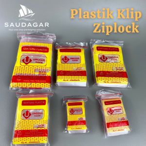 Plastik Klip ziplock PE ukuran 4x6 / 5x8 / 7x10 / 8x12 / 87x13 / 10x15