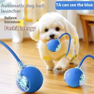 BEIERWA Dog Toy Automatic Dog Walking Ball Pet Puppy Self-Hi Relieving Stuffy Bite-Resistant Electric Smart Dog Funny Jumping Ball Artifact