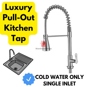 Stainless Steel Kitchen Tap Faucet Pull Out Design Kitchen Sink TapFast shipping