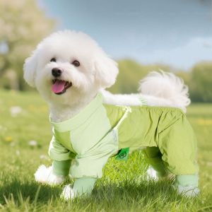 HOMEVOYAG Breathable Dog Four Legged Clothing Adjustable Straps High-elasticity Waterproof Dog Jumpsuit Durable Anti-shedding Dog Costume for Dogs