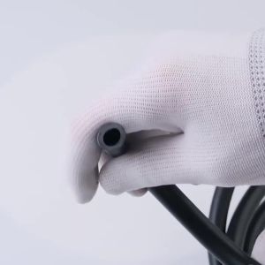 GLdailyToolsMix 1Meter Fluorine Rubber Hose FKM Tube Viton Tubing Oil Pipe Fluororubber Tube Acid-base Heat Oil High Temperature Resistant