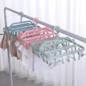 Móc treo quần áo đồ baby tã đồ nhỏ 32 kẹp đa năng gấp gọn tiện dụng