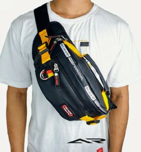 Tas Selempang Pria Anti Air Waistbag Waterproof POLO AMSTAR Sporty Model Terbaru