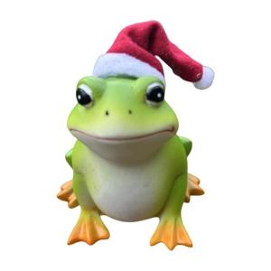 Frogs Shape Resin Sculpture Decoration Piece Weatherproof Outdoor Accent Adds Whimsical To Flower Pots Or Yard Spaces