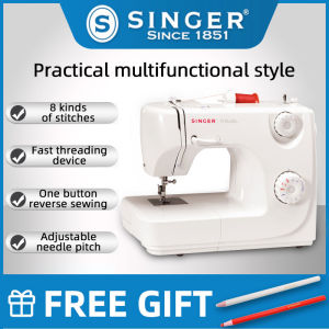 เครื่องเย็บผ้าSinger 8280สัญญาแบบพกพาความเร็วสูงระบบไฟฟ้าเอนกประสงค์ภายในบ้านสูงพร้อมเหยียบ