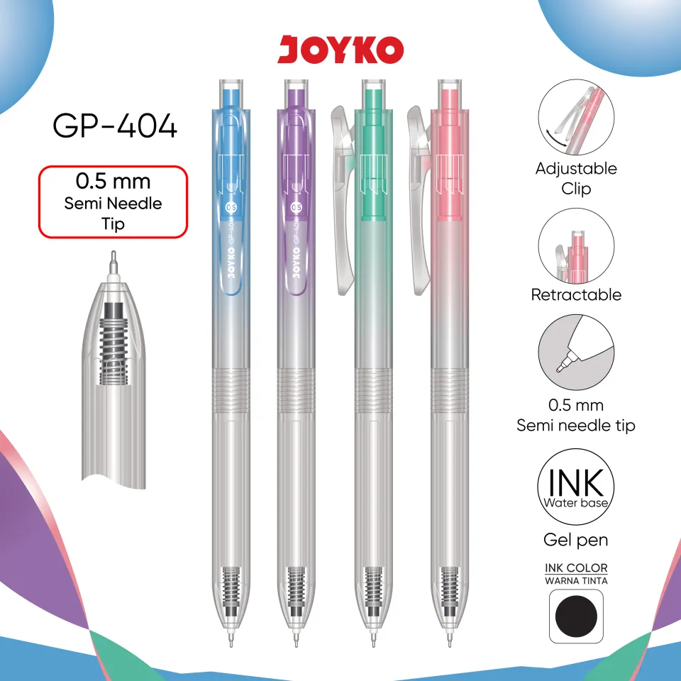 Joyko Jot Gel Pens Mm Gel Pen Pulpen Pena Joyko GP-262 Skill Gel
