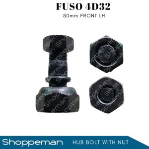 80mm MITSUBISHI FUSO 4D32 FRONT HUB BOLT WITH NUT STUD WHEEL HUB DRUM RH/LH