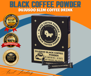 Best Seller DUJUSOO BLACK COFFEE POWDER 10pcs | Slim Coffee Drink | Dietary Coffee Powder | Increase Exercise Performance | Classic Sugar Free Instant Coffee | 100% Arabica & Dark Roast Coffee Beans | Low Acidity Cold & Hot Brew Coffee Single Serve Packs.