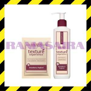 MAKARIZO Texture Experience PAKET Shampoo 250ml & Creambath 60gr Hair Treatment Rambut Rusak kering