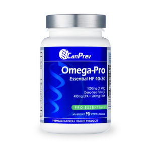 CanPrev Omega-Pro Essential HP 40/20  Omega-3 Dầu Cá Biển Sâu 1000mg  400mg EPA + 200mg DHA - Hỗ trợ chức năng não bộ  - DHA góp phần duy trì chức năng não bình thường.  - Phù hợp cho người cần bổ sung Omega-3 trong chế độ dinh dưỡng.