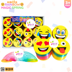 MwnToys Mainan Rainbow Magic Spring SMILE Diameter 65 cm