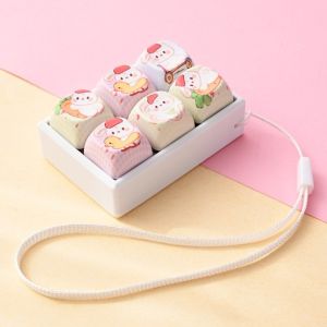 WATER Football Pattern Fidget Clicker Toy Clicky Button Crisp Sound Keyboard Fidget Keychain Sensory Gadget with Lanyard Finger Keyboard Pendant Daily Use