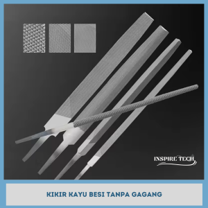 Kikir Kayu Besi Tanpa Gagang 6-12inch / Model Flat Bulat Segitiga Kotak Half Round untuk Pertukangan dan Asah Gergaji