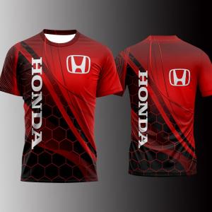 เสื้อยืดโลโก้รถ HONDA 2568 ชายเสื้อยืดสบาย ๆ กีฬาระบายอากาศด้านบนแฟชั่นเสื้อวินเทจชุดทุกวันพิมพ์ 3D เสื้อผ้า