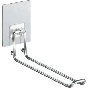 Stainless Steel Hanger Organizer Stacker Balcony Wall Mounted Hanger Holder Multi-functional Hook