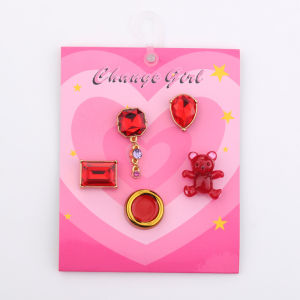 Metal shoes charm cross set Shoe Buckle Hole Shoe Accessories set Ruby Fashion Shoes Accessories