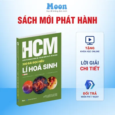 Sách Ôn Thi Đánh Giá Năng Lực ĐHQG TP. HCM [V-ACT 2026] - Moonbook