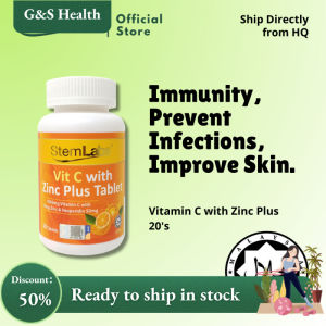[HALAL] StemLabs Vitamin C 20s with Zinc Plus Immunity Supplement