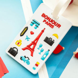✳️Ready Stock✳️ Cute Cartoon Travel Luggage Tag Kid Children Key Chain for School Bag Beg 行李箱识别牌