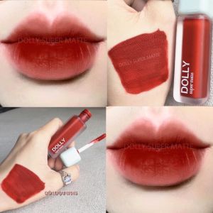 Son kem lì màu đỏ r.u.o.u vang Dolly super matte không chì bền màu lâu trôi