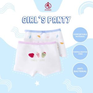 POME Anti-bacteria Baby Girl Underwear Cotton Soft Kid Girl Panties Seluar Dalam Perempuan 2in1