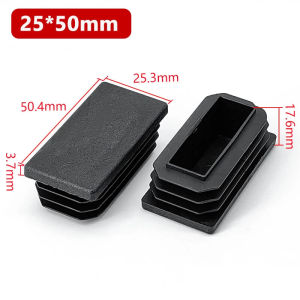 Tubular End Caps Square Rectangular Tube Plastic Footings for Chair Table Leg Plastic Insert Plug
