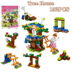 Treehouse 6 In 1 Toys 152pcs Building Blocks Mini Treehouse Girls Build Early Education Toys