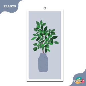 TENNESY HIASAN DINDING BUNGA TANAMAN DAUN POT WALL DECOR 15x30CM PAJANGAN KAYU POSTER DEKORASI DINDING KAMAR TIDUR RUMAH