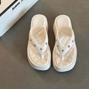 Free Shipping 2026 New Thick-Soled Height-Increasing Rivet Flip-Flops For Women Summer Outdoor EVA Non-Slip Sandals Beach Shoes