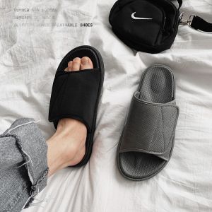 SUPERLI 2023 Mens Swollen Foot Slipper  diabetic foot Adjustable Breathable Sandals width Men Shoes Size 38-44