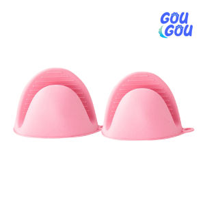 Alat Jepit Piring Panci Loyang - Jepitan Mangkok - Sarung Tangan Karet Silikon [PINK/NAVY]