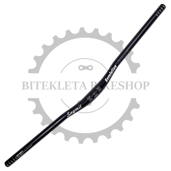 REVOLUTION HANDLEBAR (SAGMIT) 800MM Black Straight Handlebar Red