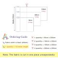 Kain Cotton Cadar Bidang 92 inci Lebar [1 Kuantiti = 0.5 Meter]. 
