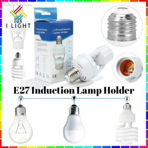 (Fast Delivery)E27 Induction Lamp Holder 360° Infrared Sensor Bulb Base