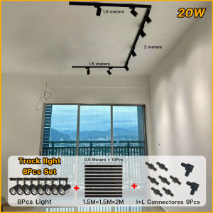 Led Track Light 3 Colors Spotlight for Ceiling 220V COB Led Track Lamp Rail Spotlight For Walls Store Shop Home Lighting