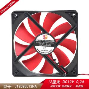 J12025L12NA 120mm 12025 12V 0.2A Cooling Fan - Computer Chassis and Power Supply Fan for Reliable Airflow 120x120x25mm Cooler