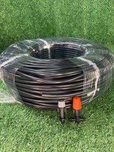 99฿ สายยางไมโคร 6mm 4/7mm 6มม. 100เมตร เต็มม้วน รดน้ำ ระบบพ่นหมอก สายยางพ่นหมอก สายยางรดต้นไม้ ถูกสุดในตลาด