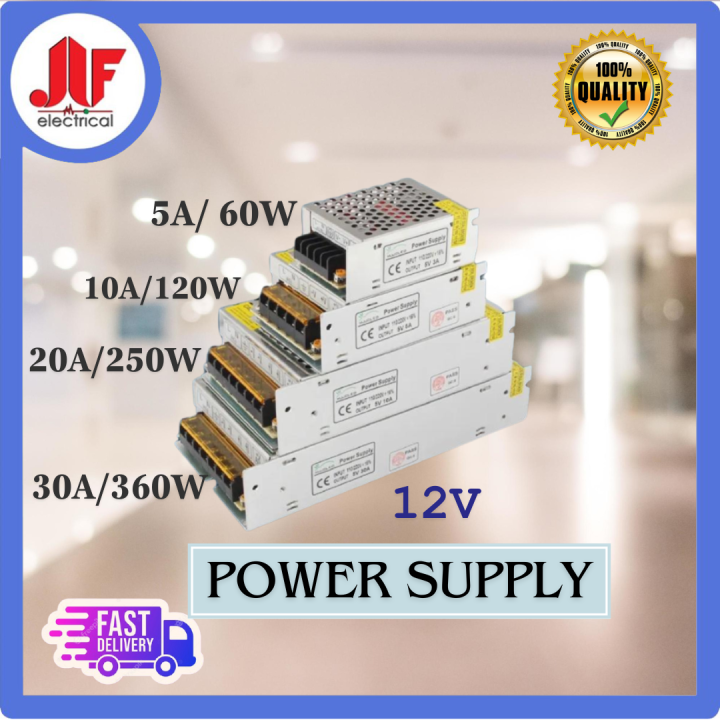 LED Strip/CCTV/ALARM Power Supply 12V 5A/10A/20A/30A AC240V DC POWER