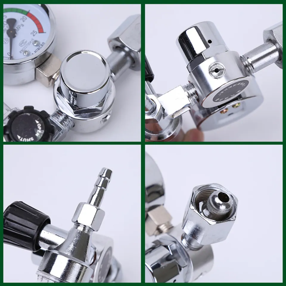 Welding Gas Regulator For Argon - 0-25MPa Flow Meter Pressure Gauge, G5/8 Inlet (Disposable Style) - View #11