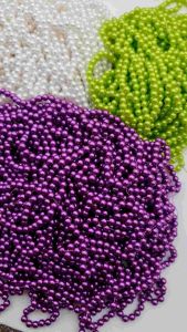 MUTIARA JAHIT ATAU MUTIARA LUBANG UKURAN 6 MM KUALITAS BAGUS DAN KILAU PER 50 GRAM