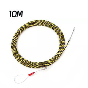 HH💕🤞 ตัวดึงสายเคเบิล เครื่องดึงสายเคเบิลแบบแมนนวล ตัวดึงสายเคเบิล ฟิตเทป ดึงสายไฟในท่อ ฟิตเทปดึงสายไฟ ลวดร้อยสายไฟในท่อ สลิงดึง ดึงสาย ความยาว 10 15 20M Fish Tape ฟิตเทป ดึงสายไฟในท่อ