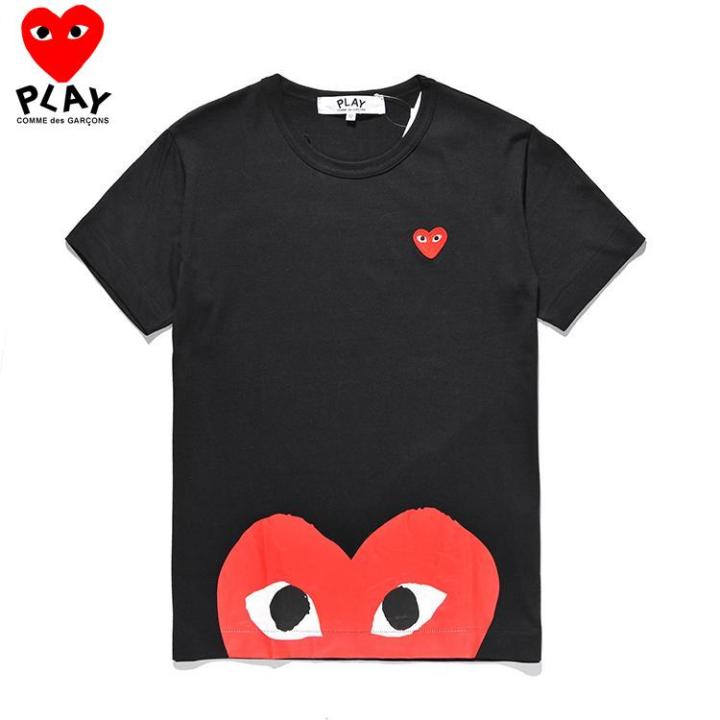 Big Heart Comme Des Garcons Black Play T114 UNISEX BIG HEART