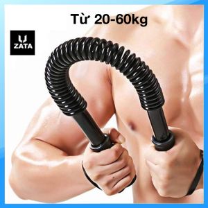 Gậy tập cơ tay ZATA Gậy bẻ tập cơ tay lò xo đàn hồi Titan 20kg 30kg 40kg 50kg 60kg kháng lực tập gym ZataVn - GTT